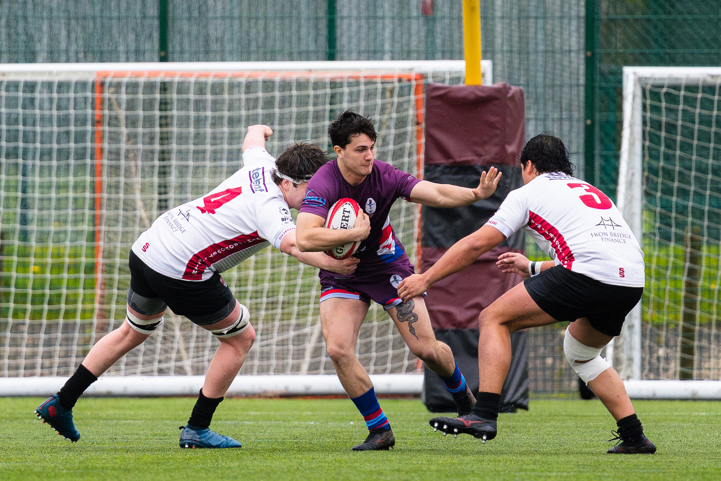 UKAF Under-23s and University of Bristol players in action at Coombe Dingle Sports Facility, Bristol
